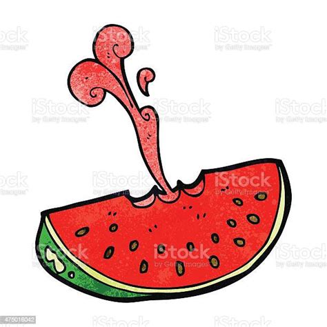 Cartoon Squirting Watermelon Stock Illustration Download Image Now