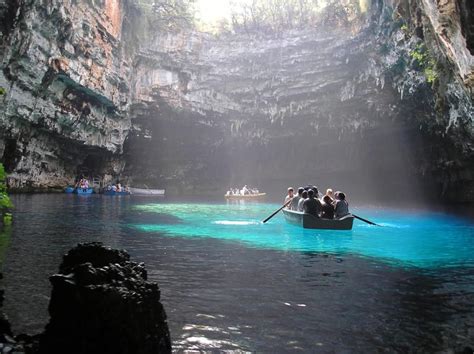 Melissani Caves Kefalonia Greece Places To Travel Places To Go
