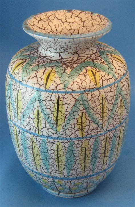 Marzi And Remy West German Pottery Vase Circa 1958 Pottery Vase West