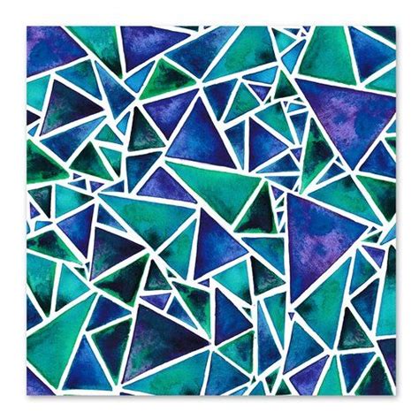 Geometric Triangles By Elena Oneill Wapped Canvas Graphic Art