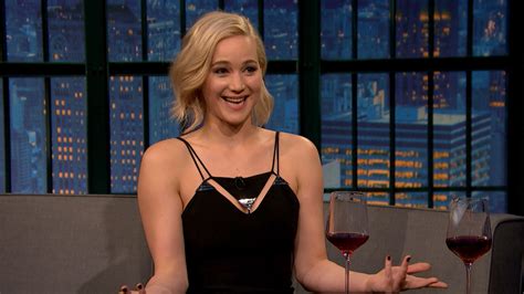 watch late night with seth meyers interview jennifer lawrence just shot a sex scene with chris