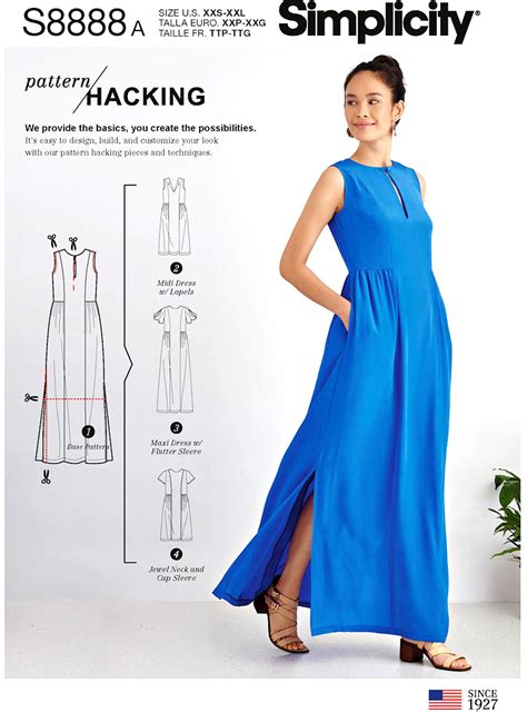 Sewing Pattern Loose Fit Dress Pattern Hackable Dress Etsy Loose