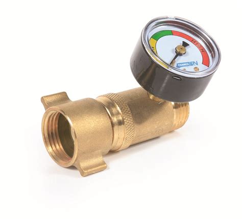 Camco Rv Water Pressure Regulator W Gauge Brass Camco Rv Plumbing