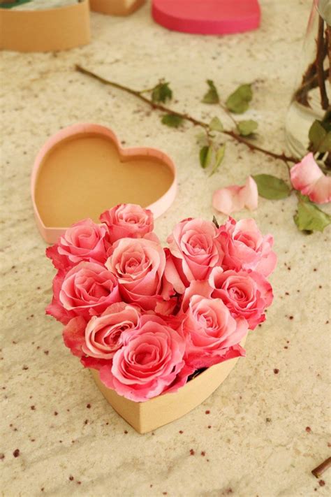 Heart Shape Flower Box Darling Darleen A Lifestyle Design Blog