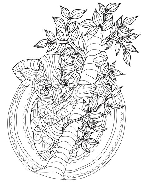 Mandala Coloring Page Animal