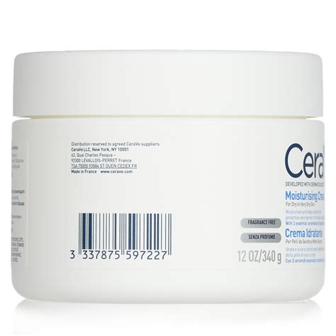 Cerave Moisturising Cream For Dry To Very Dry Skin 340g Cosmetics Now