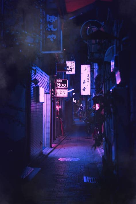 Tokyo Street Night Posted By Michelle Peltier Neon Japan Street Mobile