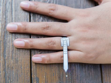 Use the chart to determine your ring size. 3 Ways to Size Rings - wikiHow