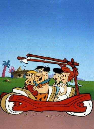 the flintstones were carpooling before carpooling was cool classic cartoon characters cartoon