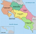 Costa Rica has 7 provinces: San Jose, Alajuela, Cartago, Heredia, Limón ...