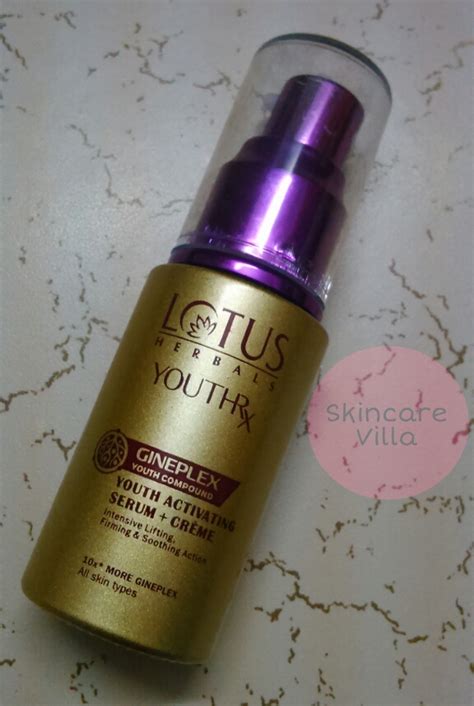 Lotus Herbals Youthrx Youth Activating Serum Creme Review Skincare