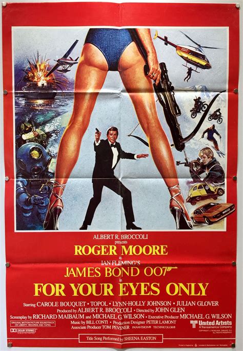 For Your Eyes Only Pôsteres de filmes Roger moore Filmes