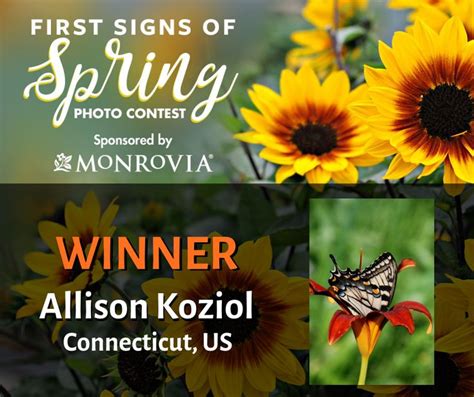 The First Signs Of Spring Photo Contest Presented By Monrovia Winner