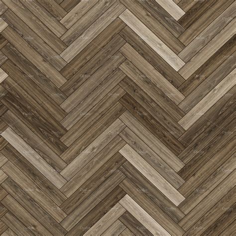 Seamless Wood Parquet Texture Herringbone Neutral Custom Designed