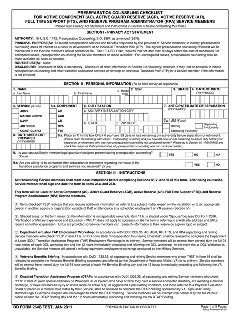 Dd Form 2648 Fill Online Printable Fillable Blank Pdffiller