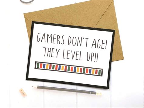 Excited To Share This Item From My Etsy Shop Gamer Birthday Card
