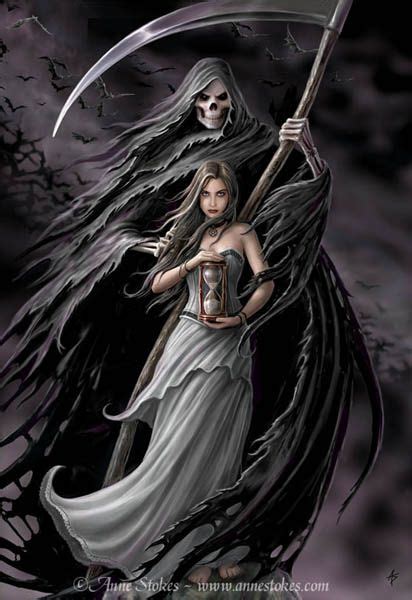 Female Grim Reaper Grim Reaper Reapers In 2019 Fantasy Art Anne