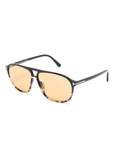 Tom Ford Eyewear Pilot Frame Sunglasses Farfetch