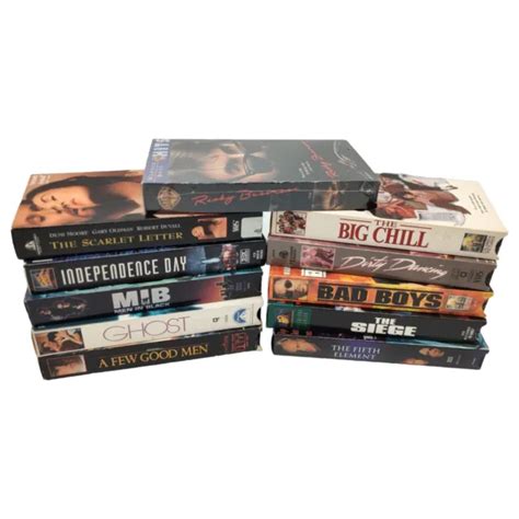 1980s And 1990s Vhs Video Tape Movie Bundle Lot Of 11 Vintage Classics