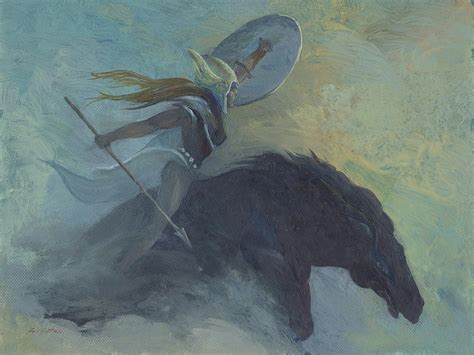 A Valkyrie Painting By Leonard Filgate Fine Art America