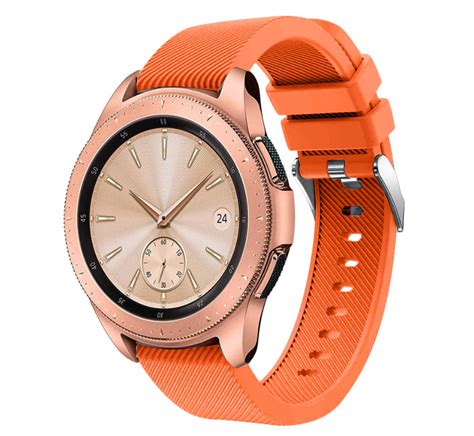 samsung galaxy watch siliconen bandje 41mm 42mm oranje smartwatchbanden nl