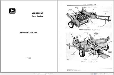 John Deere Automatic Baler T Parts Catalog Pc