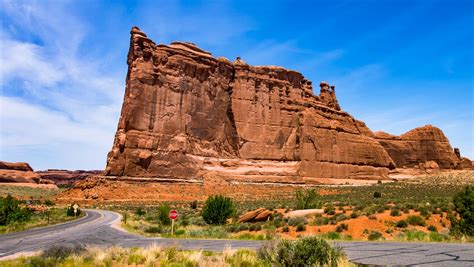 Free Images Landscape Rock Architecture Sky Road Desert