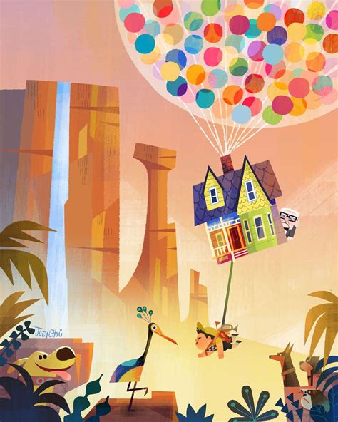 Up Pixar Disney Concept Art Disney Posters