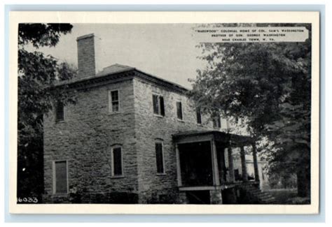 C1940s Harewood Colonial House Of Col Saml Washington Charlestown Wv