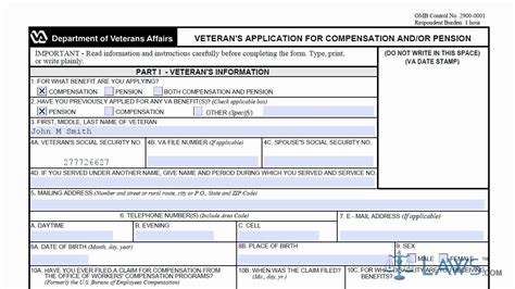 Learn How To Fill The Va Form 21 526 Veterans Application