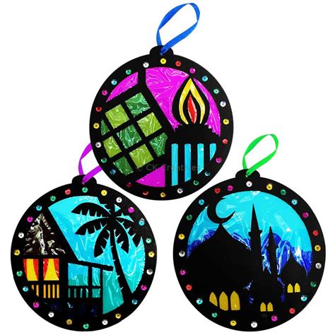 Stained Glass Hari Raya Pack Of 3 Sand Art Kids Art And Craft Singapore