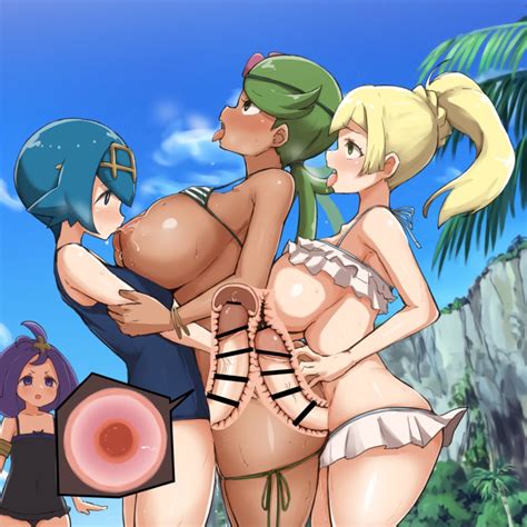Rule 34 2futas 2girls Acerola Pokemon Aged Up Anal Anal Sex Ass Big Ass Big Breasts Blonde