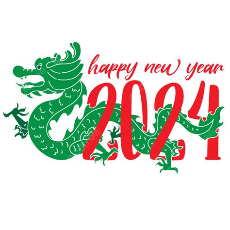 Green Dragon New Year 2024 Vector Year Of The Dragon Lunar New Year