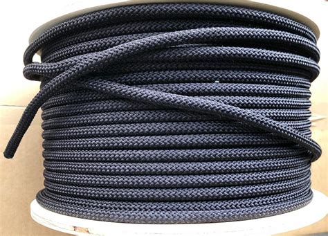 Black Static 8mm Nylon Survival Cord Sold By The Meter Australian