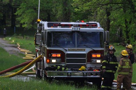 Working Fire At Sleighton Farms Middletown Fire Company Volunteer