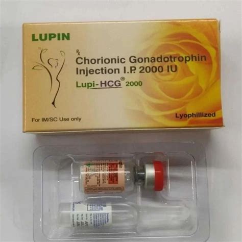 Inj Lupi Hcg 2000 Chorionic Gonadotropin Inj 2000iu Packaging Type Box At Rs 500piece In