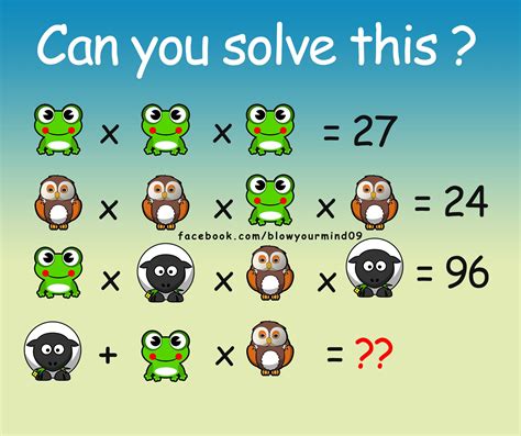 Picture Math Riddles On Facebook Riddles Blog