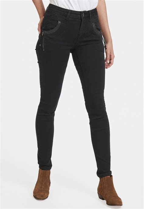 Pulz Carmen Highwaist Skinny Jeans Skinny Fit Black Denim Zalandoat