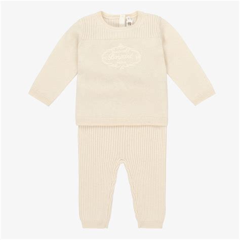 Bonpoint Grey Cashmere Baby Trouser Set Childrensalon