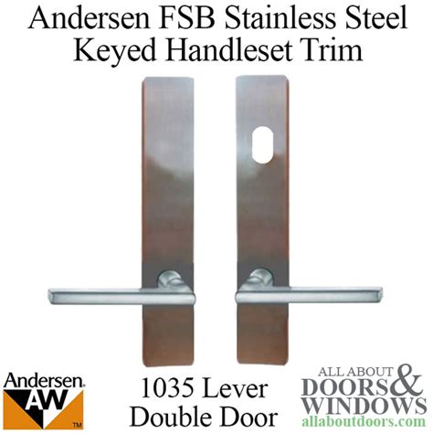 Andersen Fsb 1035 Complete Keyed Trim Set For Hinged Double Door