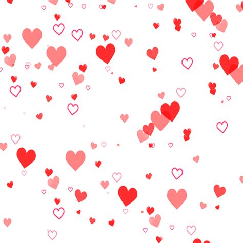 Red Floating Hearts Background 24483906 Png