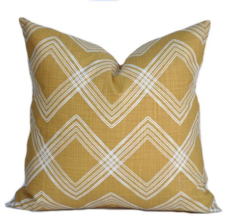 One Mustard Yellow Pillow Cover Cushion Decorative Throw Pillow