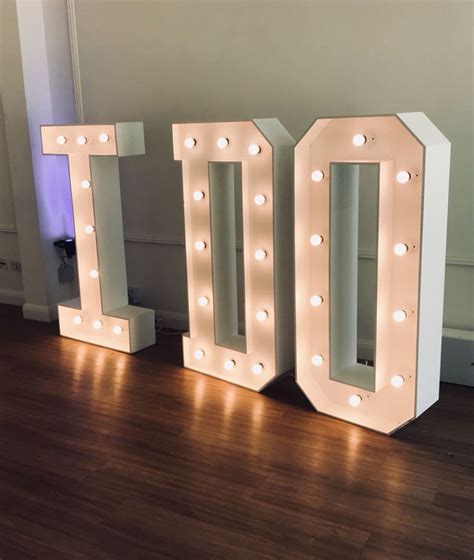Giant Light Up Letters Hire Midlands Solid State Uk