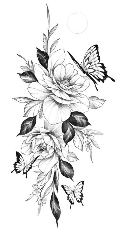 Pin By K Q On Flower Tattoo Ideas Floral Tattoo Sleeve Feminine