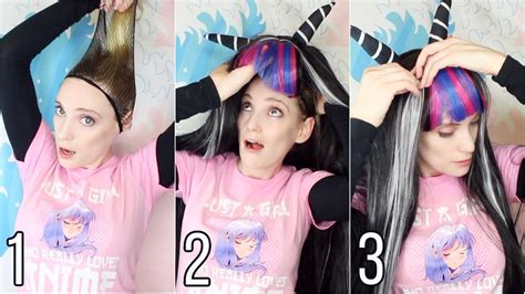 How To Put On A Cosplay Wig Correctly In 3 Steps Youtube
