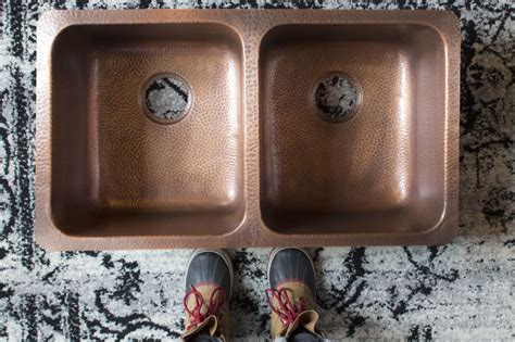 Rivera Double Bowl Copper Undermount Kitchen Sink By Sinkology