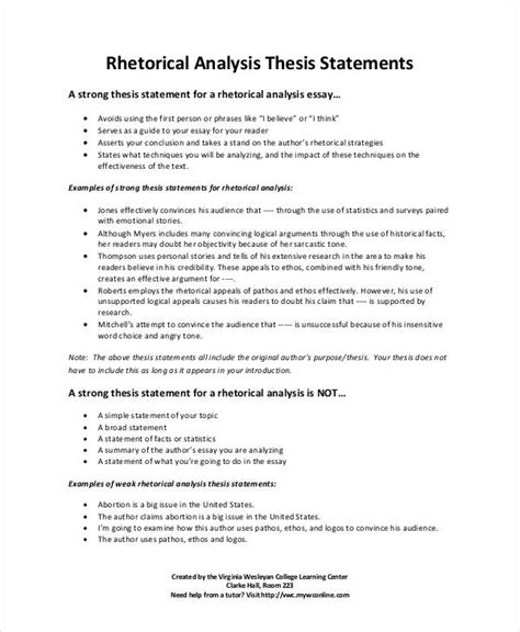 Critique of abstract the abstract of the. 11+ Thesis Statement Templates | Thesis statement, Thesis statement examples, Rhetorical analysis