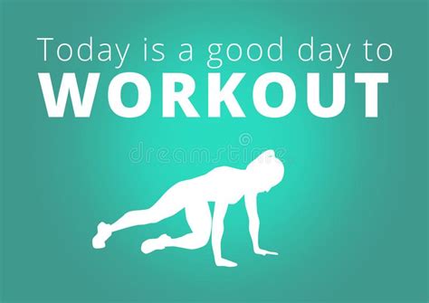 Fitness Motivation Quote For Your Better Workout Stock Illustration