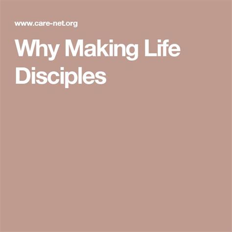 Why Making Life Disciples Disciple Life Embrace Life