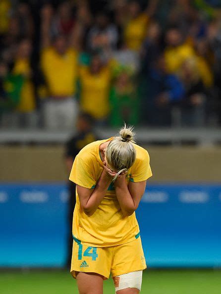 Alanna Kennedy Of Australia Reacts After Their 00 Loss To Brazil During